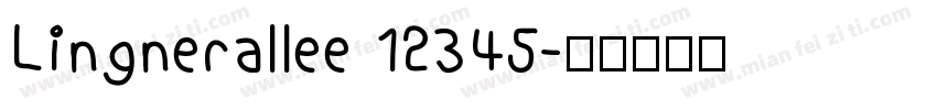 Lingnerallee 12345字体转换